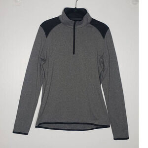 Nike Golf Birdie Half Zip 2.0 Women's Dri-Fit Medium Black Gray Pullover Top